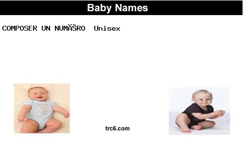 composer-un-numéro baby names